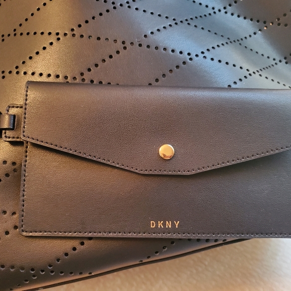 DKNY Leather Marley Diamond Tote - Picture 2 of 2